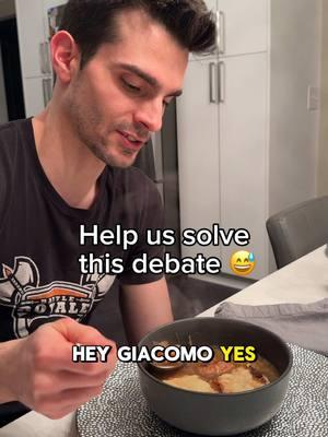 Let’s settle this because, you all know how we feel about it. There’s not enough cheese, right? #debate #cheeselover #italian #marriedlife #sidneyandg 