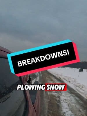 With snow plowing comes breakdowns, always be prepared. #snowplowing #breakdowns #snow 