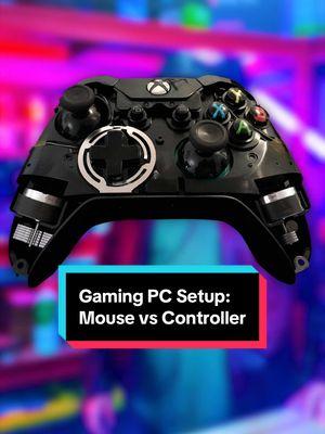 Gaming PC Setup: Mouse vs Controller #foryou #techtok #pcbuild #gamingpc #pcsetup #metapcs 