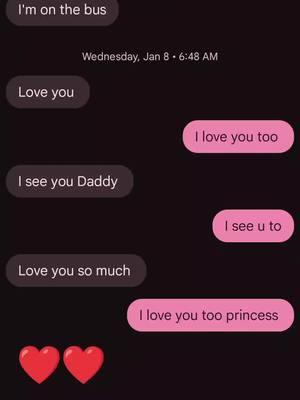 she a big daddy's girl she sends me a text every morning I love you baby girl #daddysgirl #daddysheart #daddysprincess #makemydayeveryday 