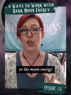 Do you honor the dark moon phase? In this week's podcast episode, I share 6 Ways to work with Dark Moon Energy! You can listen to Busy, Gritty, Inked, and Witchy on major podcast platforms, or watch the episode on YouTube! Link in bio! #darkmoon #moonmagick #inkedgoddesscreations #witchypodcast #busygrittyinkedwitchy #witchtok