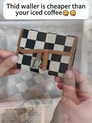 La billetera más linda 🤍 #tiktokshopblackfriday #tiktokshopcybermonday #wallet #checkered #cutewallet #cutie #tiktokshopfinds 