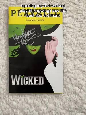 @MarySpaceKate and @mckenziekurtz forever #fyp #fypシ #wickedthemusical #wicked #marykatemorrissey #mckenziekurtz #playbill 