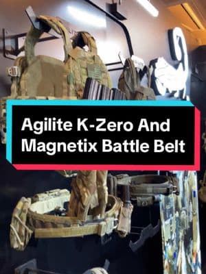 Agilite K-Zero and Magnetix Battle Belt. #agilite #platecarrier #belt #tacticalgear #larp #cosplay #shotshow2025 #lasvegas #loop #military #police