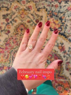 February nail inspo💅🏽💌✨💘❤️‍🔥❣️💖💕🫶🏼❤️ #nails #nailinspo #febuary #febuarynails #creatorsearchinsights #fypシ゚viral #bibletasselgirl #fyp #fyppppppppppppppppppppppp #fypシ #engaged #fiancé #2025bridetobe #2025bride #cateyenails 