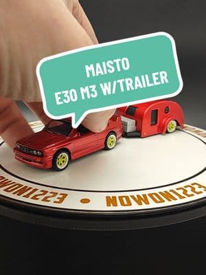 This BMW M3 E30 by Maisto with trailer is pure joy! #diecast #diecastdaily #showcase #maisto 