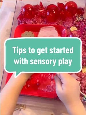 If you love fun sensory bins but think there is no way you could do them because your kid would just make a giant mess, I’m here to tell you you definitely can! Here are some tips… ✨ Start small. Only put a small amount of sensory filler in a bin, you don’t need to fill a bin to the brim. ✨ Make sure there is a purpose. Toddlers find joy in purposeful play. If there is no point or they don’t know how to play then they will get bored and do what kids do best…make a mess.  ✨ Choose materials intentionally. Following up on the last tip choosing materials intentionally will help make the bin feel more purposeful. Just as an example, if it is a bin for counting, include some numbers.  ✨ Set boundaries and follow through. When they are first learning to use new materials they will need close supervision and guidance. Set the boundary (“keep the rice in the bin” “Sand is for your hands not your mouth” etc.). Give them one reminder and then put it away. Deal with the tantrum now and you’ll appreciate it later when they can play nicely on their own.  And to me, the mess is totally worth the 20 minutes of calm.  Let me know if you have a specific struggle to work through or questions I could help you with.  #sensorybinideas #sensoryplay #parentingtip #toddlerlife 