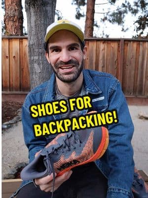 Unhappy feet can make a backpacking trip miserable. When we first started backpacking we wore boots and our feet were always hot, sweaty, and tired at the end of each day. Then we tried out trail running shoes, or “trail runners”,  and found ourselves with much happier feet! Let us know if you’ve made the switch too! Our go-to trail runner for backpacking: @HOKA Mafate Speed Hiking shoe shown here: HOKA Anacapa  #Hiking #shoes #boots #hokaambassador  Music by @ikson