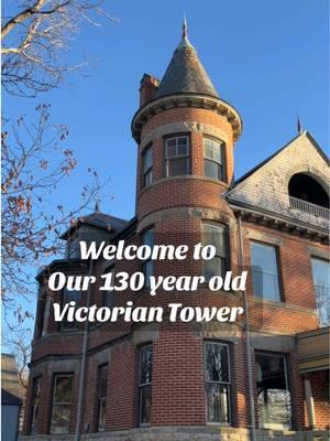 At the top of our 1890 Brick Victorian is a one-of-a-kind tower room.🏰 It’s amazing and a blank slate for me to be creative. My vision is to paint the walls a deep plum for a cozy, dreamy retreat. A reading book 📕/ coffee area.☕️ With lots of plants 🌱🪴 What would you create in this space? #victorianhouse #tower #old #oldhome #DIY #rennovation #victorian #victorianera #reading #homedecor #oldhome #oldhouse #mansion 