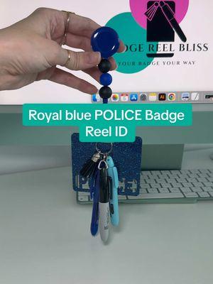 Check out this blue and black POLICE Badge Reel ID. 💙 The first POLICE badge I’ve made. 🖤 I can customize any title that’s 10 letters or less with the custom option in the TikTok shop. 😊 #Badgereelbliss #badgereel #blue #black #police #custombadge #uniquegift #idbadgecard #cute #obsessed #customorder #hospitalgift #customworkbadge #newproducts #SmallBusiness #emergingbusiness #custombadges 