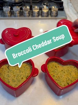 Broccoli Cheddar Soup 1-2 tbs Olive oil  4 tablespoons butter 1 large onion, chopped 1 heaping tablespoon minced garlic 1/4 cup AP flour 48 oz vegetable or chicken stock or you can mix both Season to taste with the following Spices: salt, pepper, garlic powder, onion powder, paprika, Cajun seasoning( I use KFRED)  1 cup shredded carrots 2 bags of prepared, broccoli florettes or 24oz.  2 cups half & half 16oz block sharp cheddar shredded  Add olive oil and butter to your pan once heated you can add in your diced onion. We’re gonna sauté this for 4 to 5 minutes before adding in our heaping tablespoon of minced garlic. We’re gonna let that cook for another minute before we add in our flour cook that for another minute until it’s mixed in well. Now you can add in your vegetable stock  and chicken broth. Add in your spices I would start off at 1 teaspoon of each. Now you can add in your carrots and broccoli. Bring to a boil. Reduce heat and simmer covered for 15 to 20 minutes. Once you uncover it, you should be able to break up your broccoli and smaller pieces with the back of a spoon. You can do a taste test at this point to see if you need to add more spices.Add in half-and-half and cheese. Cover and simmer for another 15 minutes or until broccoli is cooked to your liking.  Y’all Come Eat!  #SoupSeason #BroccoliCheddarSoup #EasySoupRecipe #EasyRecipe #EasyDinner #SoupRecipe #SoupWeather #heb #mcware #cajuncooking #zline  @H-E-B  @Gary Matte Hardware  @ZLINE Kitchen and Bath 