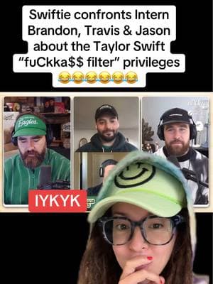 #greenscreenvideo Lmaooo WHO is this Swiftie? 😂😂😂 #newheightspodcastclips #newheightspodcast #taylorswiftchiefs #swifties #chiefssuperbowl #traviskelce 