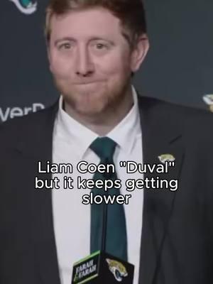 Bro genuinely sounded like a Jaguar at the end😭 #duval #liamcoen #jaguars #NFL 