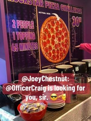 WHERE ARE YOU @JoeyChestnut??? TAG HIM in this video with the hashtag #RockStarPizza. Let’s see if we can get him to devour the #RockStar30 in #Brownsburg #Indiana I would even come pick you up sir… full police escort. 😁😎 #OfficerCraig #LifeLawAndFootball #fyp #foryou #4up #foryoupage #fyp