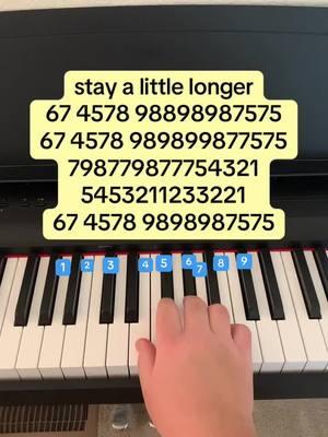 stay a little longer // follow my instagram: jessnotes123 #piano #pianotutorial #pianocover #pianomusic #pianolesson #stayalittlelonger #rosé #foryoupage #fy #fyp 