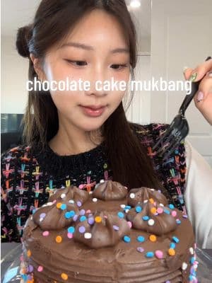 breakfast #chocolatecakemukbang 