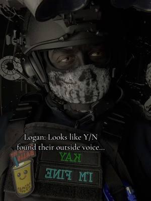 About time, Y/N. Keep yelling. #cosplay #cod #codcosplay #maskedmen #keeganruss #kay #greeneyes #BookTok #pov #ynpov 