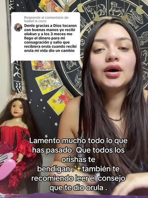 Respuesta a @Isabel la coco #viral #tarot #orishasyyorubas😝😎📿🍀👍 #orisha #orishas #santerasdelmundo #iyalosha🤍💜 #santerasdemiami #santeras #oya🤎👑🌪 #tarotistaprofesional #jekuajeyyanzaa #madrina🤍💜 #obbatala🤍🕊 