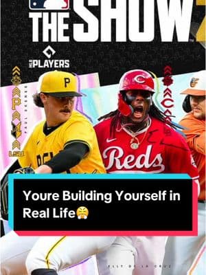 “It’s like @mlbtheshow RTTS, you’re building yourself in real life…every time you lock in and try to figure stuff out that’s 5 more points to your character”😤🔥 #baseball #baseballtraining #mlbtheshow #MLB #roadtotheshow #skenes #pitching #hittingdrills #hitting #pitchingtraining #the108way #baseballtiktoks #foryou #viral 