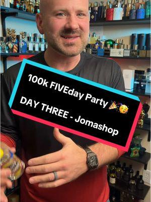 100k FIVEday Celebration DAY THREE @Jomashop Inc #fragrancetiktok #mensfragrance #fyp #colognetiktok #thomaskosmala #marshallthescentaddict 