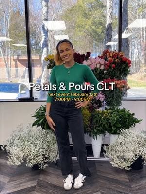 Looking for a Floral Design Workshop in CLT? Bliss & Blends presents Petals & Pours! Featuring your favorite florist, @B ❤️‍🔥 of Pick Your Feels Florals (tickets linked in her bio). 🎟️  Ready to create a flower arrangement that resonates with your heart? Ready to learn more about floral design? Ready to sip + yap? 🍷💐 Then get your tickets NOW! 🎟️ Petals + Pours (Valentine’s Day Class) Feb 12th, 2025 7:00PM – 9:00PM EST The first public petals + pours floral design class was a huge success! So proud of my woman!  #thingstodoincharlotte #floraldesign #ncflorist #charlottenc #cltflorist #flowerarrangement #cltnc #bouquet #diyflower