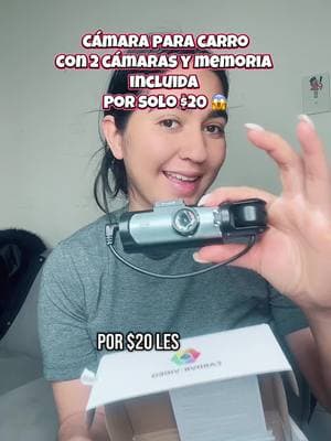 Cámara para carro 2 cámaras y memoria incluida 😱 por $20 #momlife #latinaenusa #TikTokShop #camaracarro #carro 