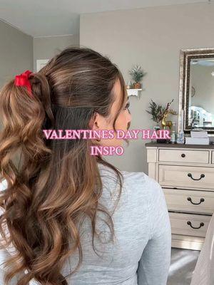 simple hairstyle for vday pt. 1💌  #vday #ValentinesDay #vdayhair #valentine #valentinesdayhair #hair #hairstyle #hairtutorial #hairstyles #hairstyletutorial #halfuphalfdown 