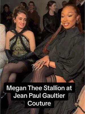 No pants at couture week? Absolutely—just ask #MeganTheeStallion at #JeanPaulGaultier. #tiktokfashion #hautecouture 