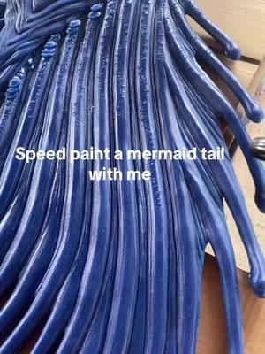 Tail painting ASMR  #mermaid #mermaidtail #finfolk #asmr #painting