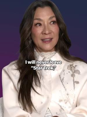 Michelle Yeoh will never leave “Star Trek” 💫 #michelleyeoh #startrek #startreksection31 #section31 #philippageorgiou #celebrityinterview 