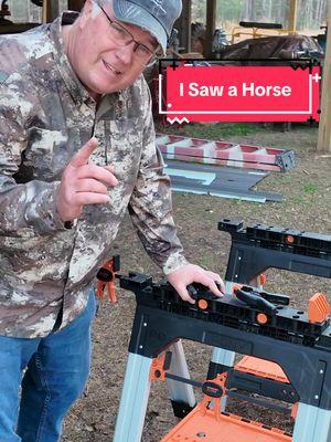 This is next level sawhorses. Quite possibly the most versatile sawhorse set I have ever saw. If you think these Sawhorses Look Awesome, you should try them in person. Check them out by clicking on the TikTok shop link. #sawhorse #diytools #woodworkingtools #workshopsetup #carpentrylife #woodworking #carpentry #thrivingcountry 