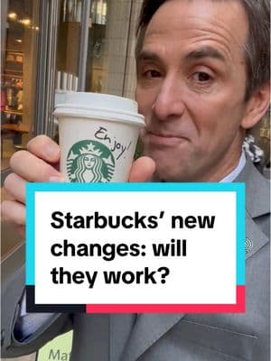 Can Starbucks really bring back the coffeehouse vibe? 🤔 From free refills to no-charge non-dairy milk, @davebriggstv checks out the changes. Here’s what he found. #starbucks #ceo #coffee #coffeehouse #vibes #business #chain #fyp 