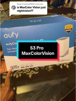 MaxColor Vision vs Nightvision, let’s get into it 🤗 #nightvision #securitycamera #caughtoncam #eufysecurity 