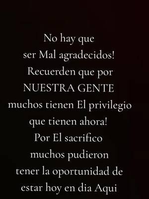 Hay Que ser mas agradecidos. y mas Raza con la Raza!  #like #share #follow #trending #letsfight #letsfightforourpeople #hayquedefendernuestragente #hayquelucharpornuestragente #letsspeakup #juntosunidos #latinosenusa #latinosunidos #fyp #fypシ #trending #viral 