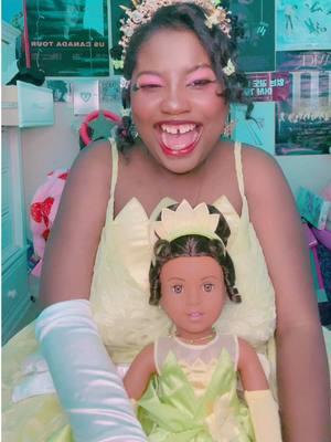 The filter glitched out because I started crying lmaooo #princessandthefrog #princesstiana #princesstianacosplay #cosplayerssupportcosplayers #supportblackcreators #blackcosplayer 