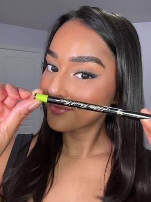 when you need to add a touch of color to your everyday look. KVD Pro Artist, Meagan, uses Tattoo Pencil Liner in Radium Green. Now 25% off at kvdbeauty.com. #kvdbeauty #tattoopencilliner #coloredliner #waterline #eyemakeup #Eyeliner #waterproofmakeup #greeneyeliner