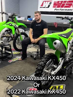 2022 or 2024?? #2022 #2024 #dirtbikes #kawasaki #kx450 #