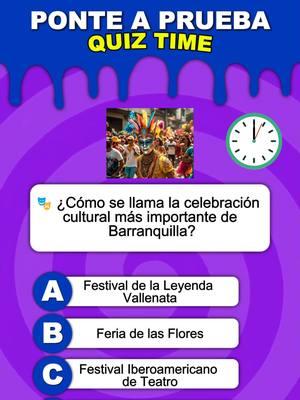 Demuestra lo aprendido🚨¿Cuántas preguntas acertaste? Escribe en los comentarios #quiztime #quizchallenge #culturageneral #rondadeconocimientos #colombia🇨🇴