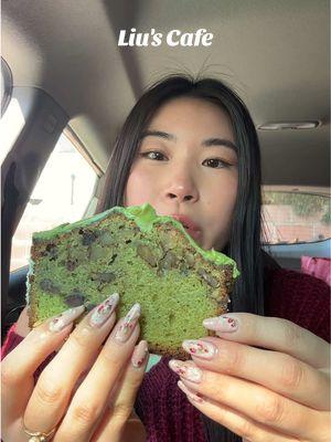 matcha red bean walnut loaf from liu's cafe 10/10 #ktown #losangeles #labakery #koreatown 