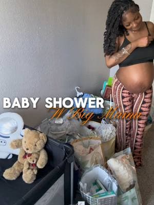 so so grateful for everything we got !! Baby boy is loved and blessed and now we wait for his arrivalll 😩😩💙.. #firsttimemom #37weekspregnant #nesting #pregnantlife #viral #fypシ #pregnancy #thirdtrimester #babyshowerhaul #babyhaul #boymom #kamieyaalisee_ 