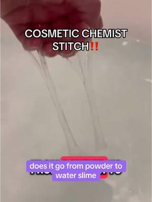 #stitch with @Matthew King what’s the science behind water slime? 👀 #cosmeticchemist #cosmeticscience #skincare #skincarescience 