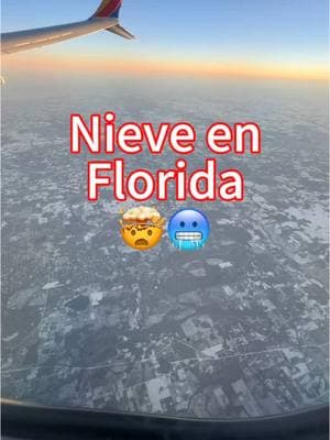 Nieve en Florida!!! 🥶 Tuve la oportunidad de poder capturar estas imagenes #DesdeElAvion de este fenomeno atmosferico el dia despues que calleran 8 pulgadas de nieve en el estado de la Florida 🇺🇸  Estaba impactado y a la vez asombrado por lo que estaba viendo por que nunca pense ver algo asi en Florida. 1/22/2025  Como fue para ti cuando abristes la puerta de tu casa y vistes toda esa nieve? 🥶 Ahora toca mudarse de regreso al calorsito de PR 🇵🇷😅 Ay Papa!!!  #NieveEnFlorida #Nieve #FloridaSnow #QueQueee 