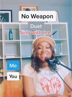 Will you duet with me 🎙️ #singingduet #gospelmusic #noweapon #singwithme #singtok #fredhammond #duet #piano #singalong #popcornduet #duetwithme #gospeltiktok 