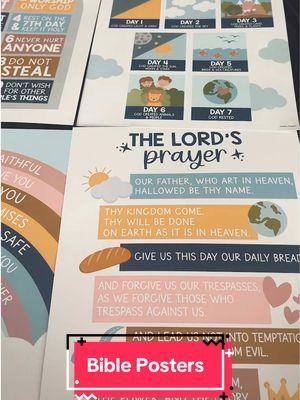 I love these Bible Posters to help me in teaching my kids more to grow their faith In God #creatorsearchinsights #jesus #jesuschrist #bibleposter #biblestudy #biblestories #bibledaily #kidsbible #kidsbiblelessons #kidsposters #posters 