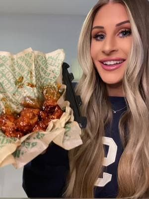 Trying the new sweet chili glaze flavor from @Wingstop  #wingstop #sweetchiliglaze #wings #letseattogether #fyp #foryou #FoodTok #mukbang #foodreview #Foodie 