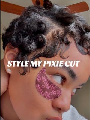 So happy to be apart of the short hair community again🥹 lord knows i’ve missed it!! #pixiecut #shorthairgirl #fingerwaves #nairobi #bigchop #thecutlife 