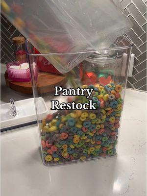 First pantry restock in foreverrrr🙃and I know yall are gonna come for me for not filling to the top but I'm not gonna buy more than we need🤪#restock #pantryrestock #pantry #foodrestock #restockasmr #restockwithme #restocking 