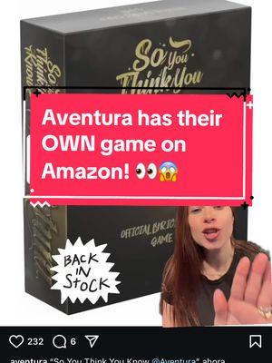 Aventura has their OWN lyric game on Amazon! Are you gonna buy it? #aventura #romeosantos #bachata  #romeo #Santos #romeosantosofficial #reggaeton #tiktokpartner @Aventura 