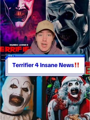 Terrifier 4 insane news! | #fypシ #blowthisup #viral #terrifier #terrifier3 #terrifier4 #arttheclownterrifier #horror #horrormovie #scary #movies 