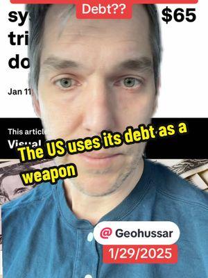 The US’s unintentional secret weapon. #debt #currency #dollars #money @Chad Scott  #greenscreen 